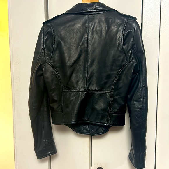 Soft real leather biker jacket - Picture 2 of 4